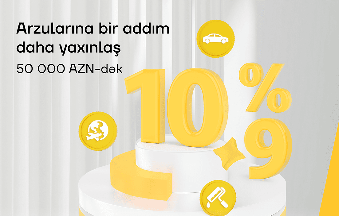 Planlarını ertələmə, Yelo Bank-dan kreditlə həyata keçir!