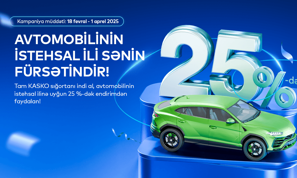 "PAŞA Sığorta"dan avtomobilinizin istehsal ilinə uyğun endirim kampaniyası başladı!