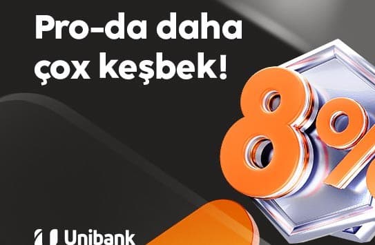 Unibank kartınızla daha çox keşbek qazanın!
