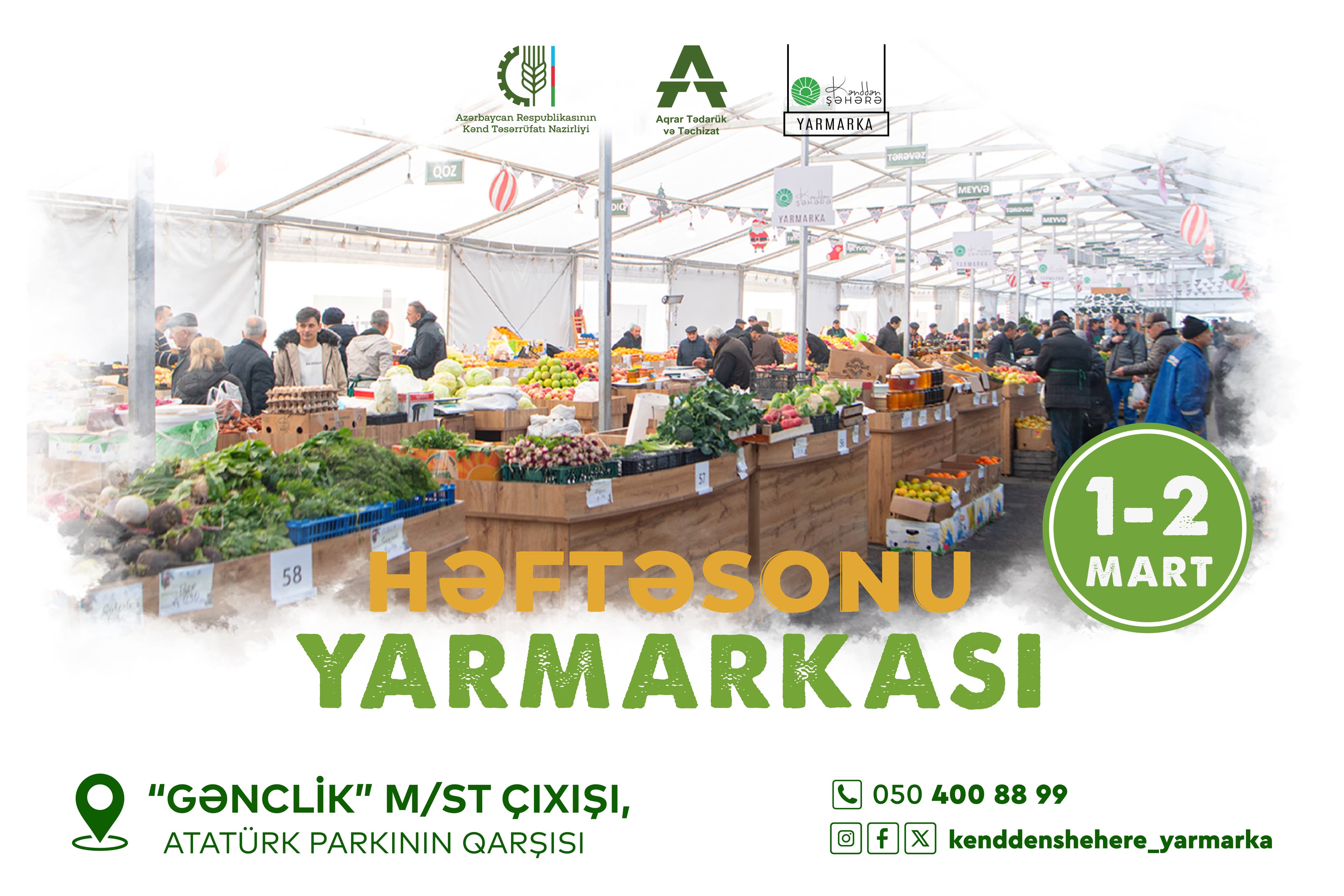 Bakıda növbəti “Kənddən Şəhərə” həftəsonu yarmarkası təşkil olunacaq