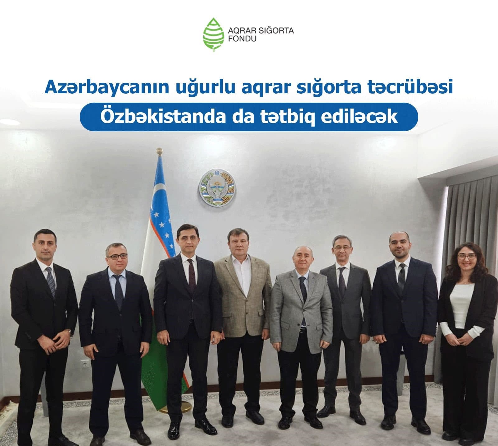 Özbəkistan Azərbaycanın aqrar sığorta təcrübəsindən yararlanacaq