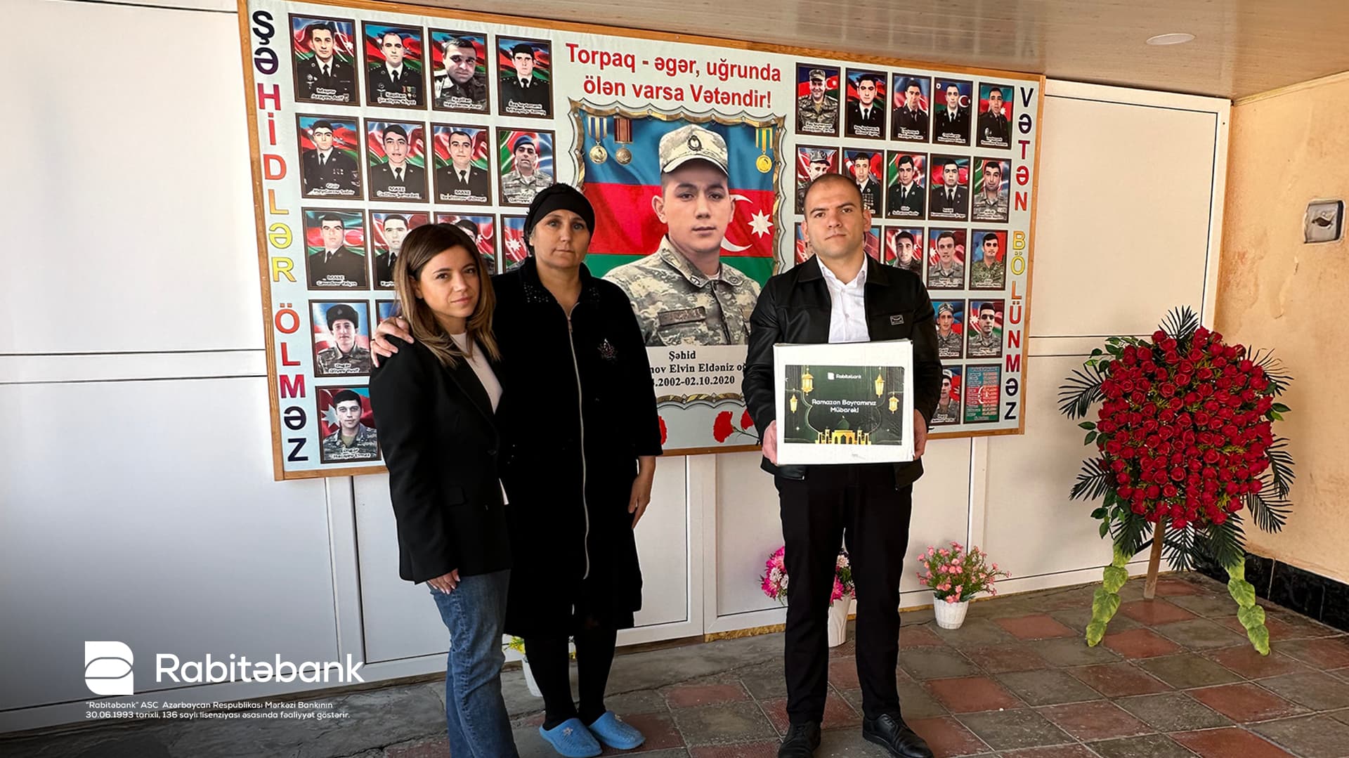 Rabitəbank Ramazan bayramı ərəfəsində şəhid ailələrini ziyarət edib