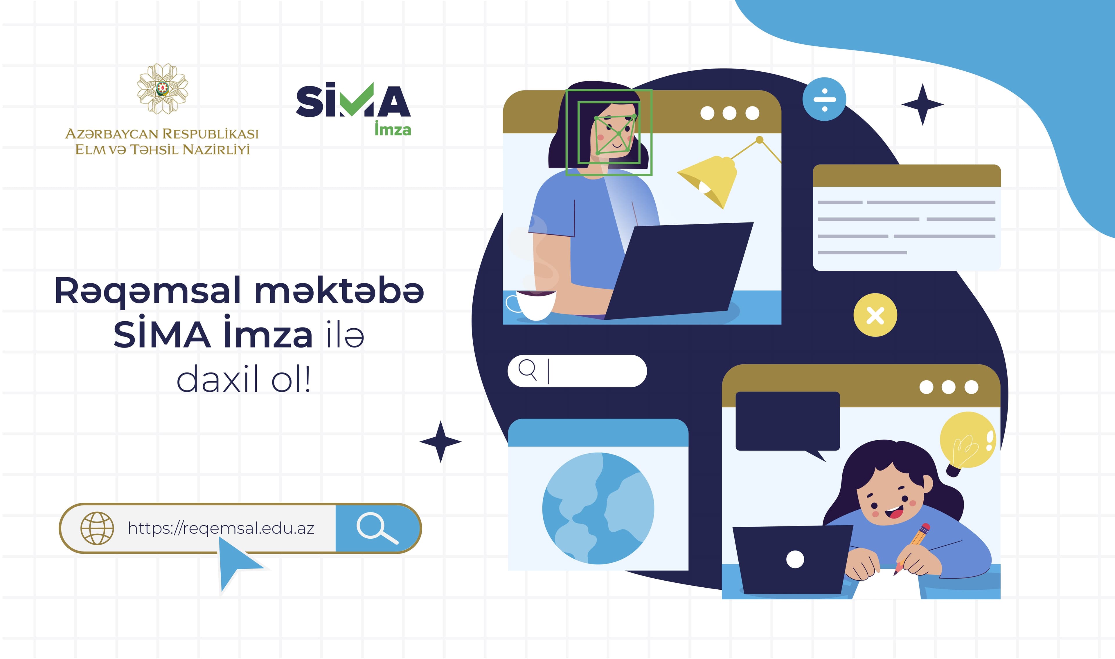 “Rəqəmsal məktəb” platformasına “SİMA İmza” ilə giriş təmin edilib