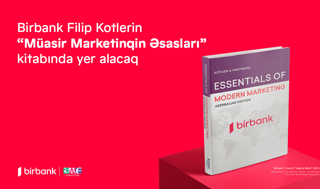 Birbank Filip Kotlerin “Müasir Marketinqin Əsasları” kitabında yer alacaq