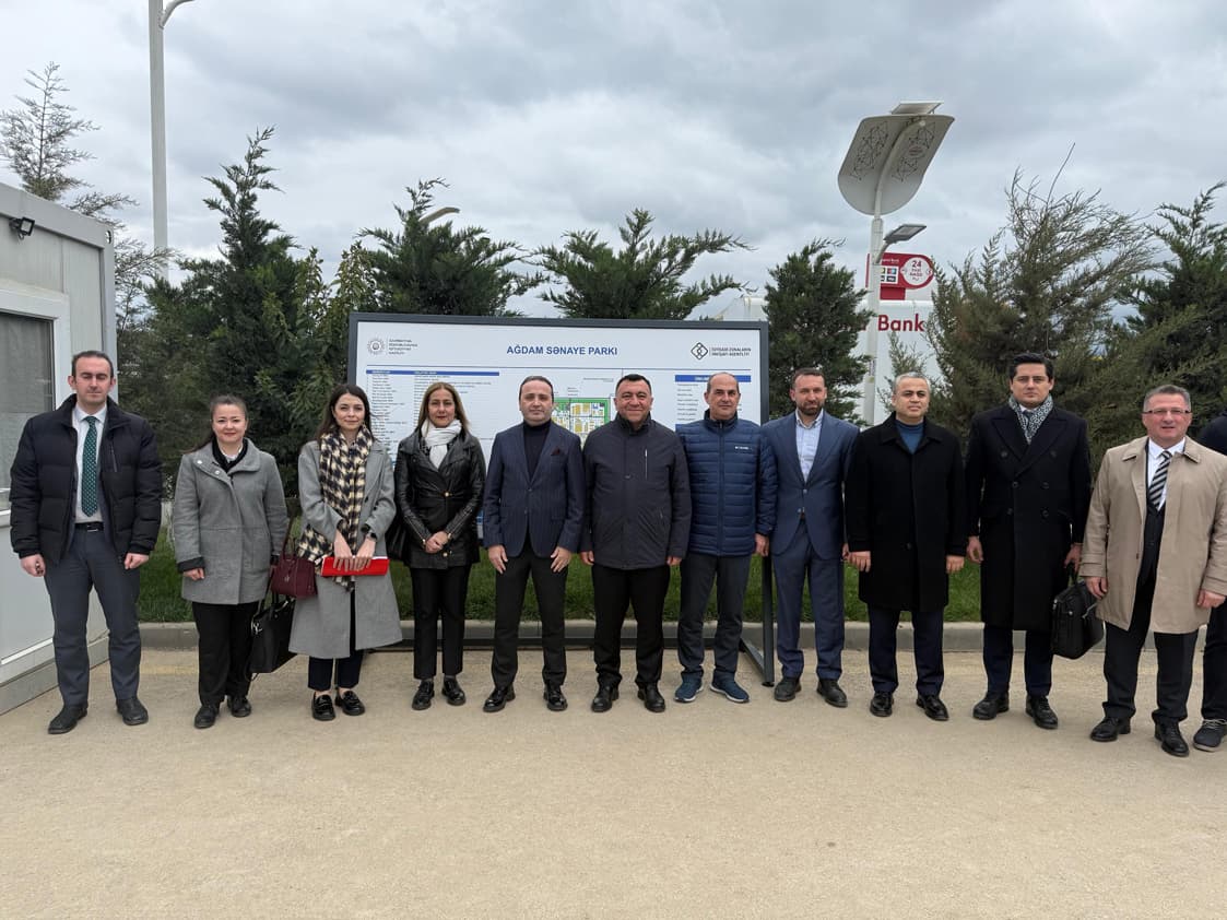 Türkiyə ticarət nazirinin müavini Ağdam Sənaye Parkında olub