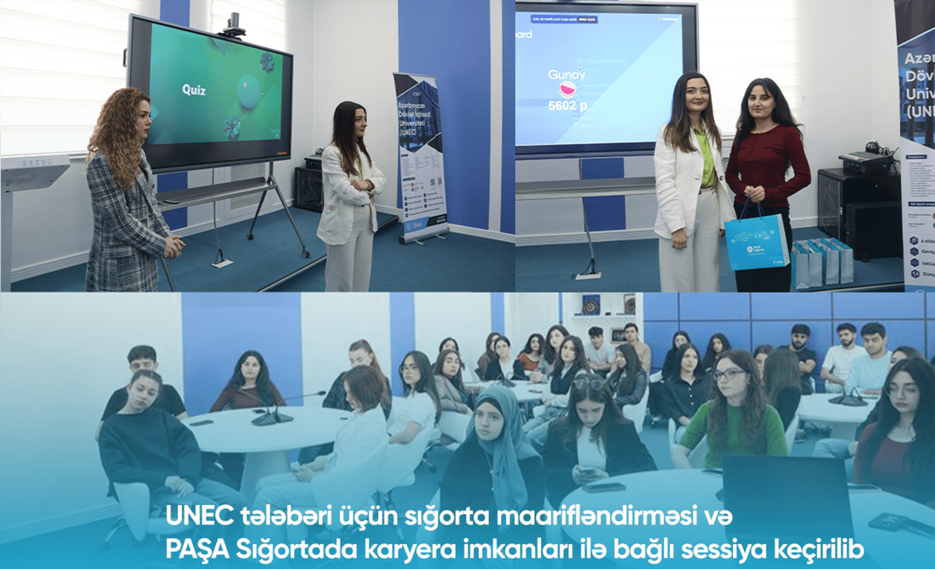 PAŞA Sığorta şirkəti Azərbaycan Dövlət İqtisad Universitetinin tələbələri üçün maarifləndirici sessiya keçirib