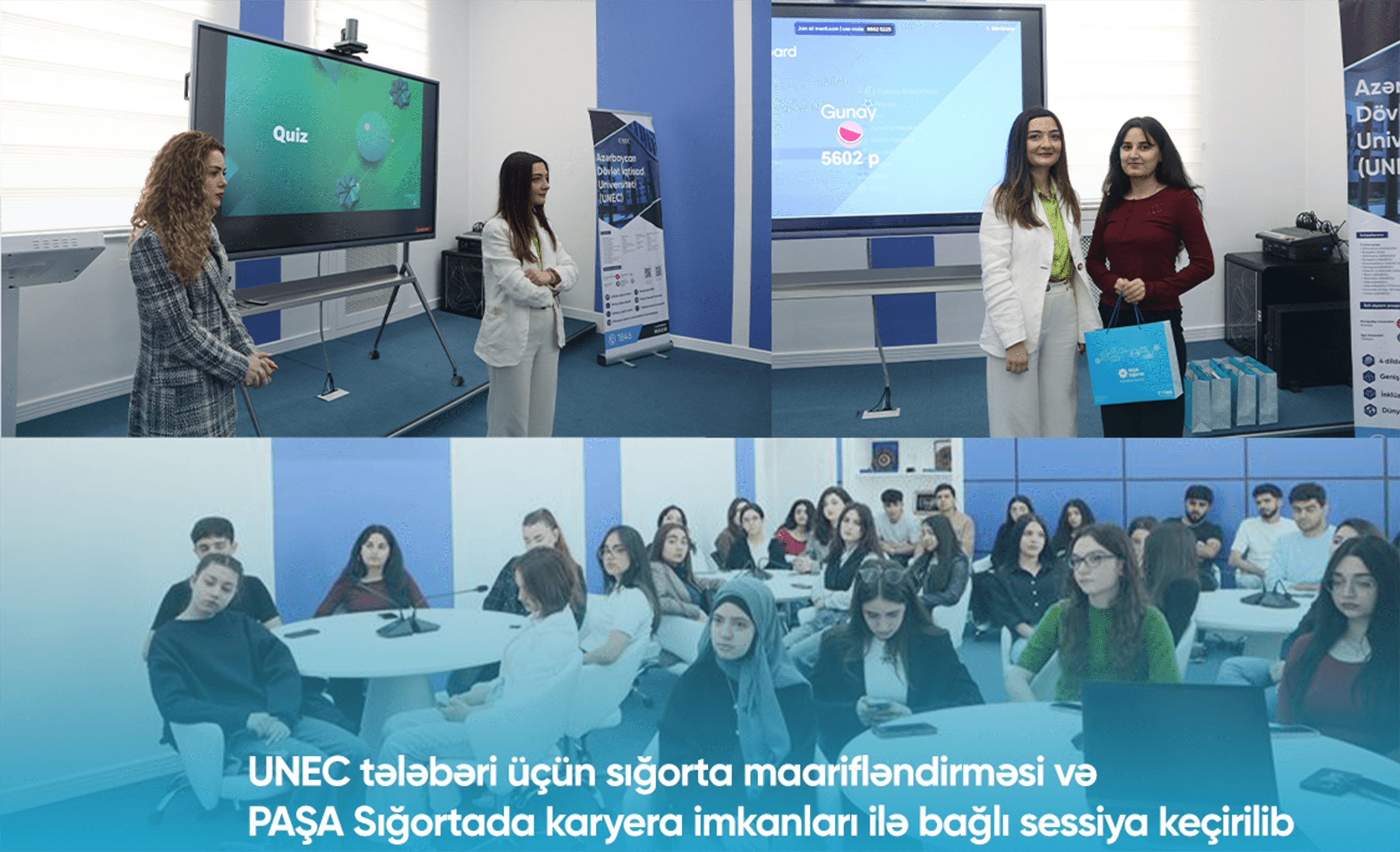PAŞA Sığorta şirkəti Azərbaycan Dövlət İqtisad Universitetinin tələbələri üçün maarifləndirici sessiya keçirib