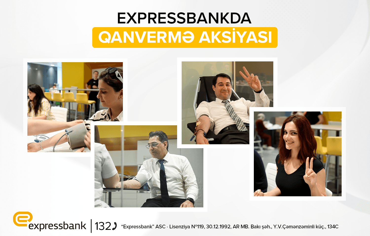 Expressbank-da qanvermə aksiyası keçirilib