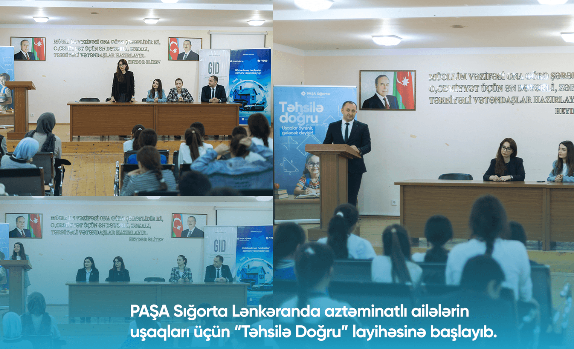 PAŞA Sığorta Lənkəranda aztəminatlı ailələrin övladları üçün “Təhsilə Doğru” layihəsinə start verib