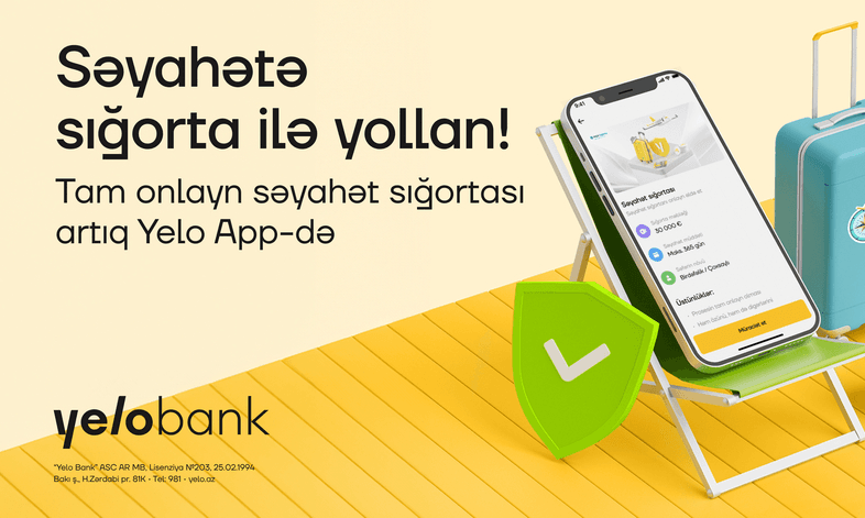 Səyahət sığortasını artıq Yelo App ilə ala biləcəksiniz