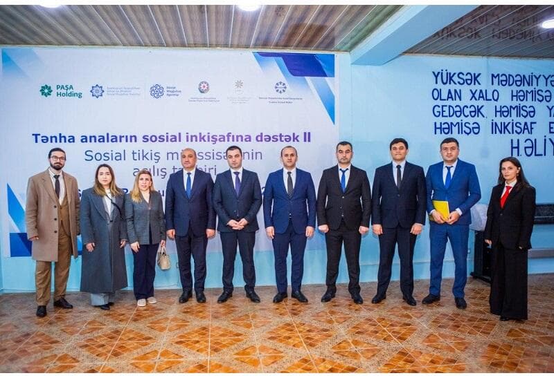 Göylər kəndində tək anaların sosial inkişafını dəstəkləyən yeni sosial müəssisə açıldı