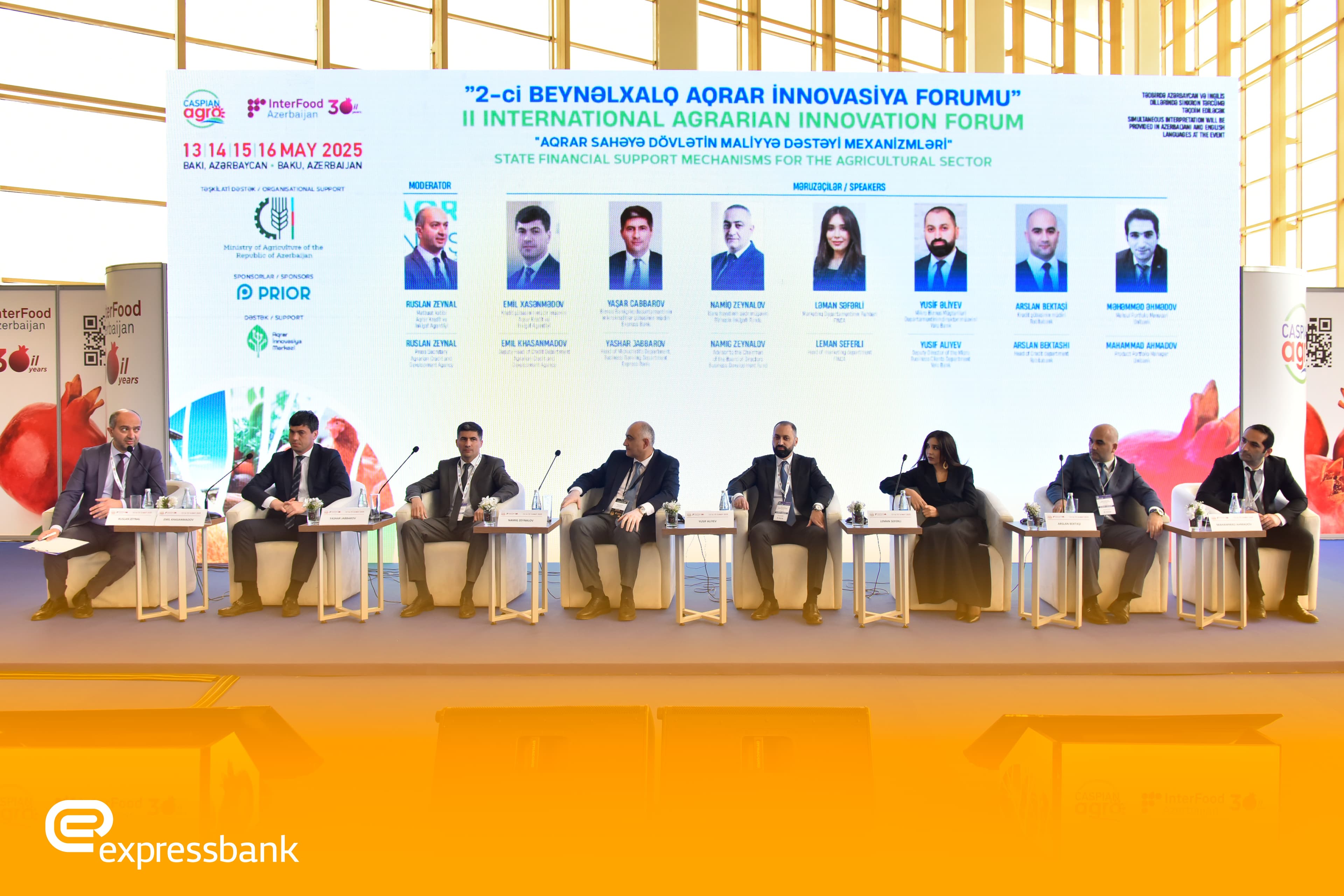 Expressbank II Beynəlxalq Aqrar İnnovasiyalar Forumunda iştirak edib