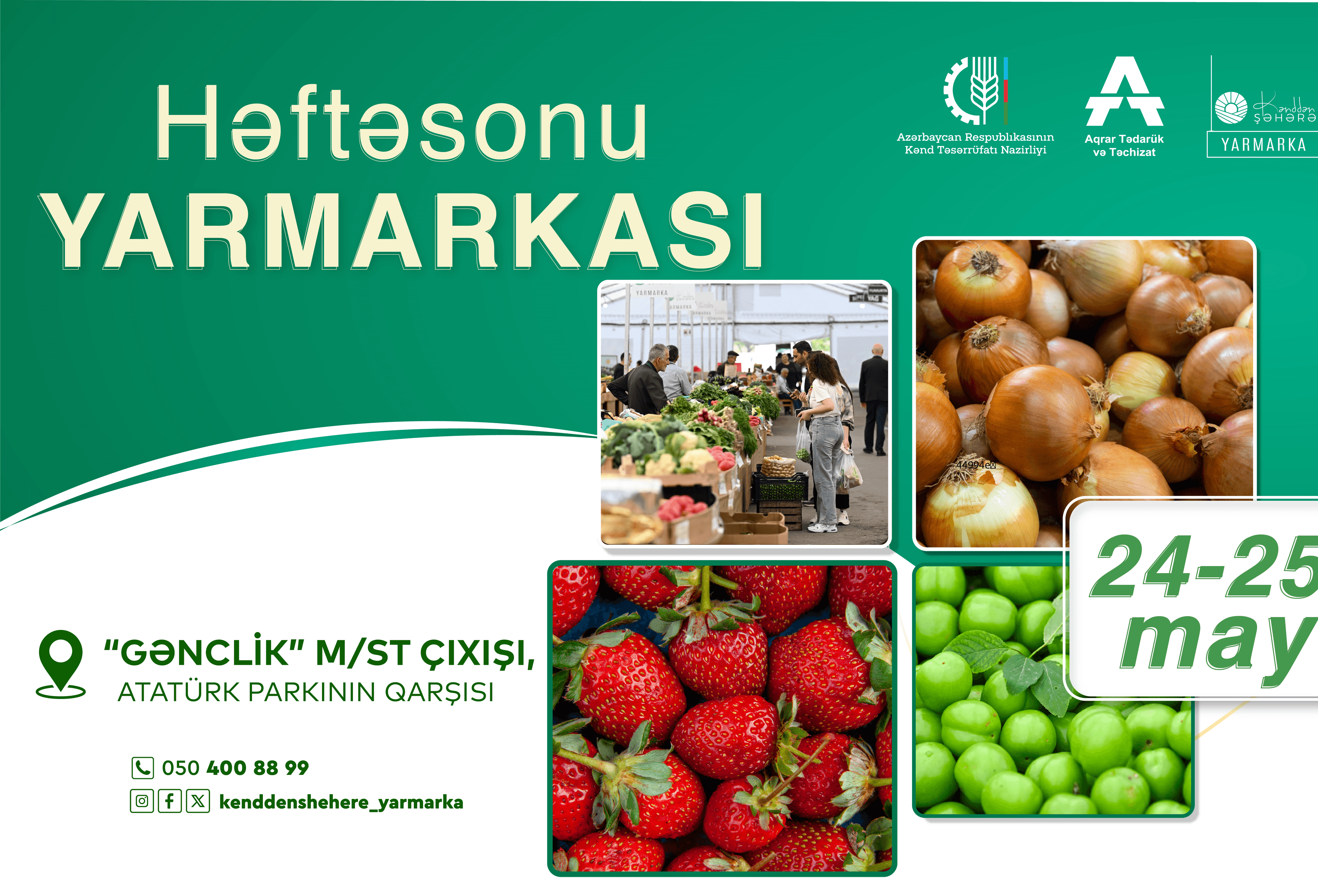 Bakıda “Kənddən Şəhərə” həftəsonu yarmarkası təşkil olunacaq