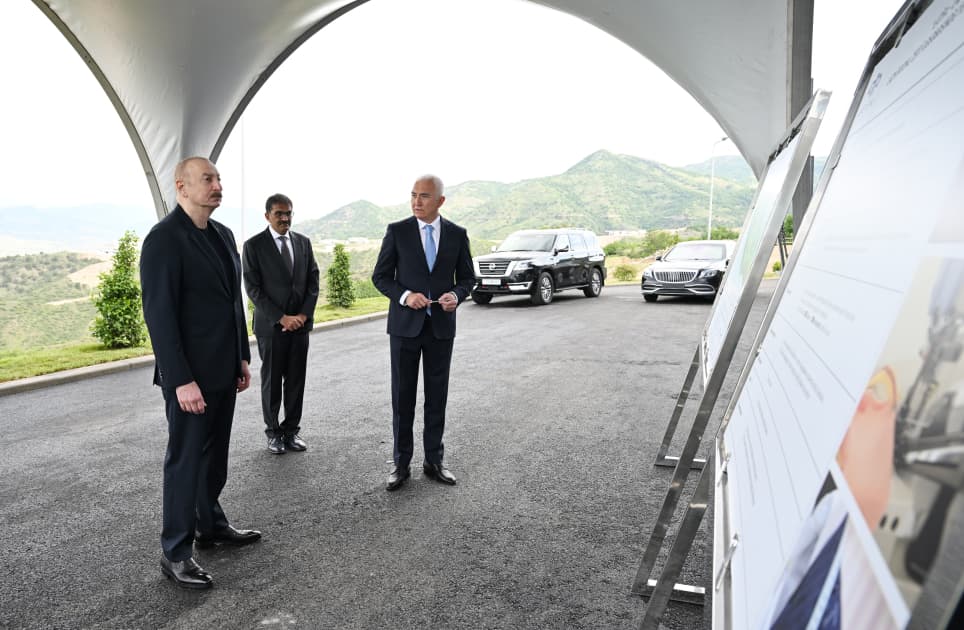 Prezident İlham Əliyev “LATIFA” Laçın tikiş fabrikinin açılışında iştirak edib