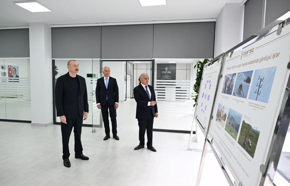 Prezident İlham Əliyev Laçın Elektrik Şəbəkəsi Rəqəmsal İdarəetmə Mərkəzinin açılışında iştirak edib