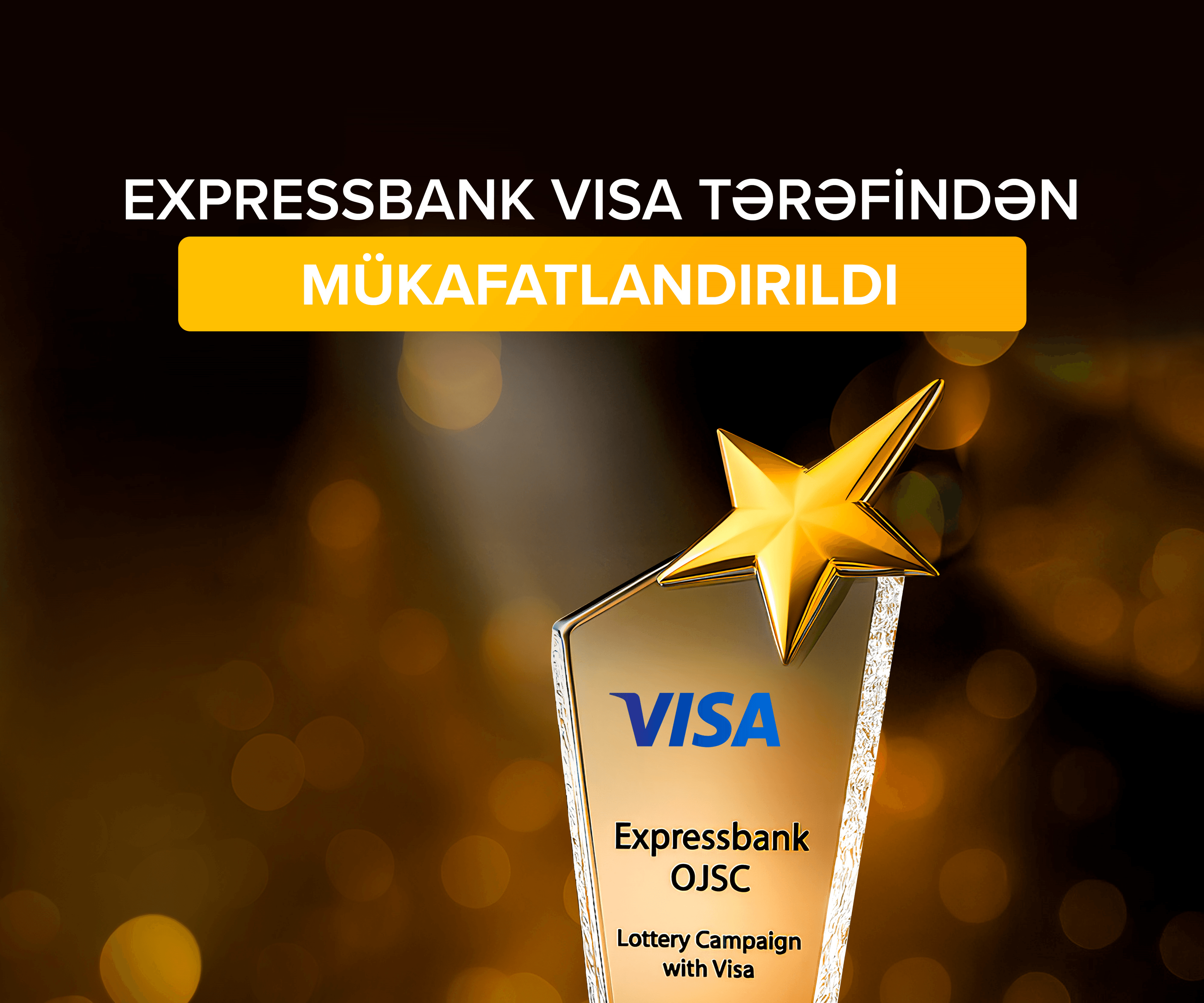 Expressbank VISA tərəfindən mükafatlandırıldı