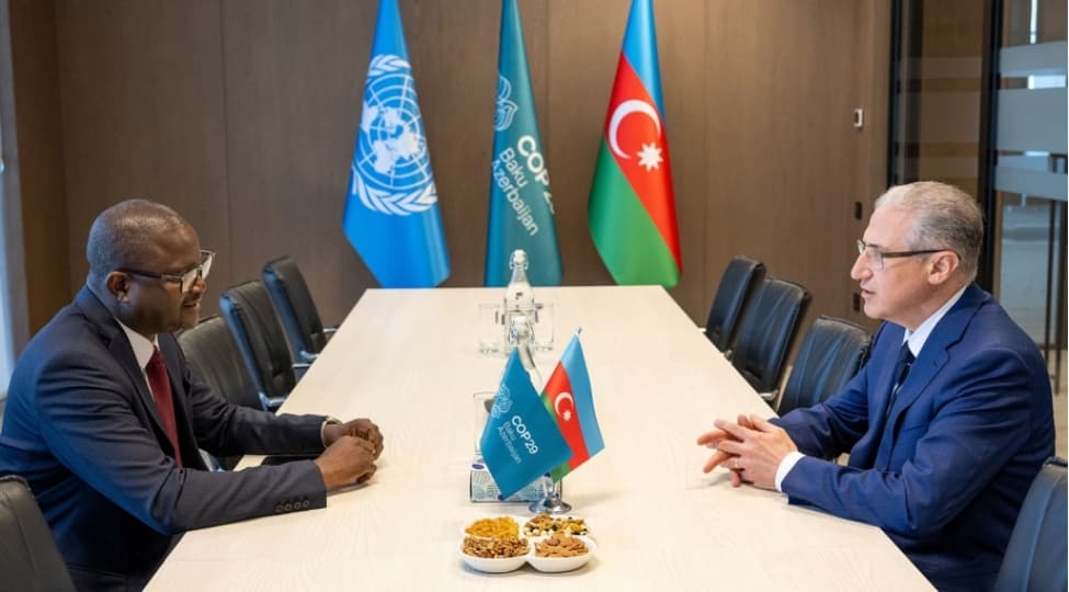 COP29 rəhbərliyi Qvineya-Bisaunun ətraf mühit naziri ilə görüşüb