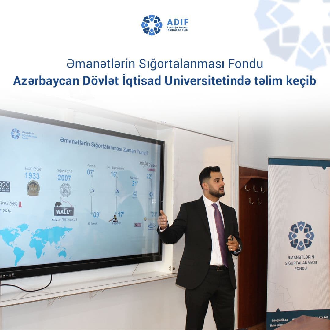 Əmanətlərin Sığortalanması Fondu Azərbaycan Dövlət İqtisad Universitetində təlim keçib