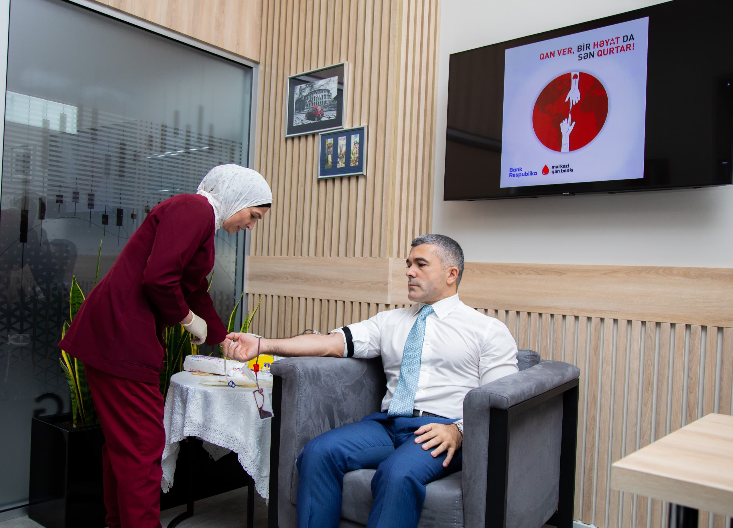 Bank Respublika “Ümumdünya Qan Donoru Günü”nə həsr olunmuş qanvermə aksiyası keçirib