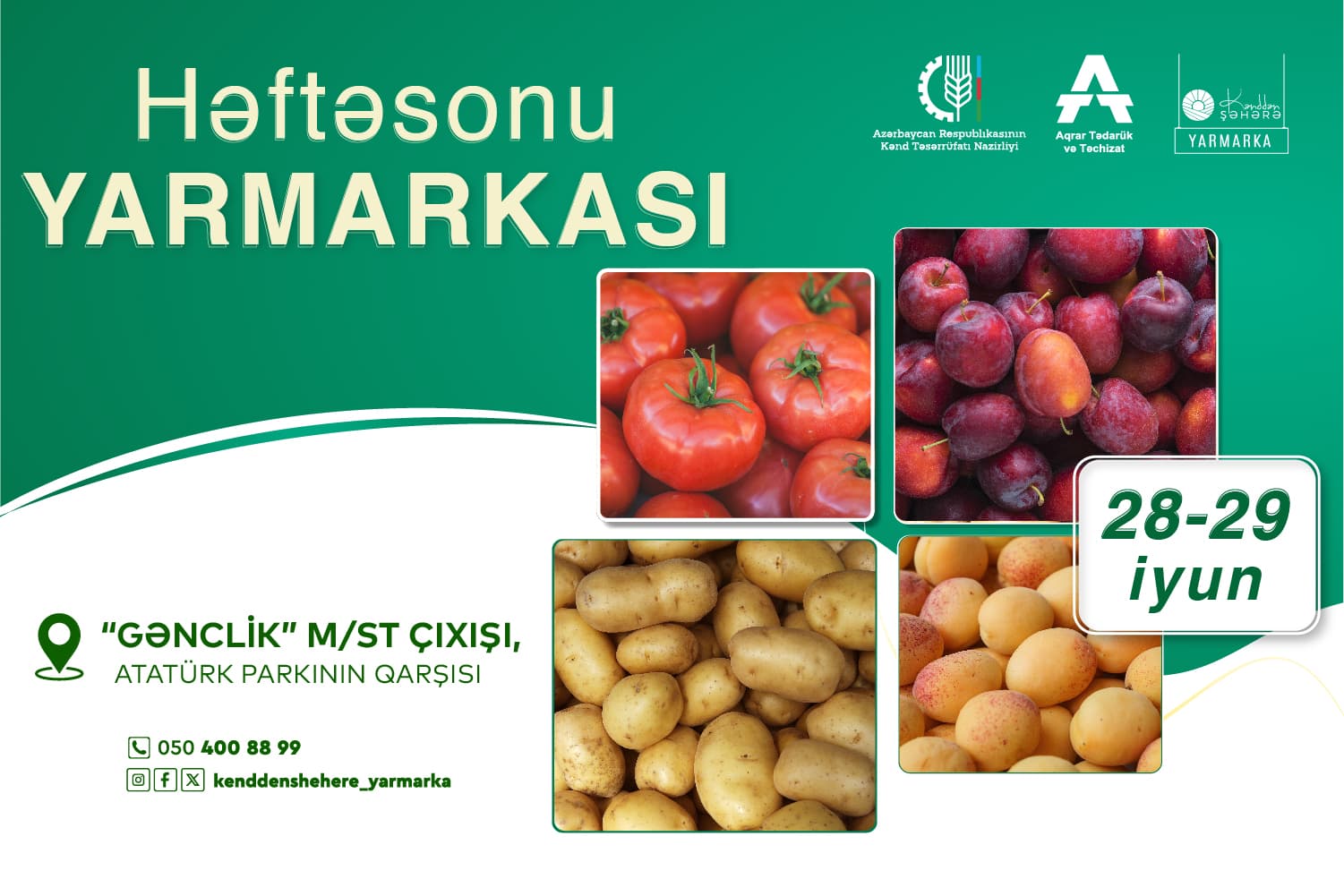 Bakıda “Kənddən Şəhərə” həftəsonu yarmarkası təşkil olunacaq