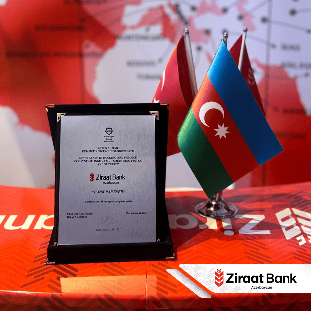 Ziraat Bank Azərbaycan “FINTEX SUMMIT BAKU 2025- Maliyyə və Texnologiyalar Sərgisi”ndə təltif olundu