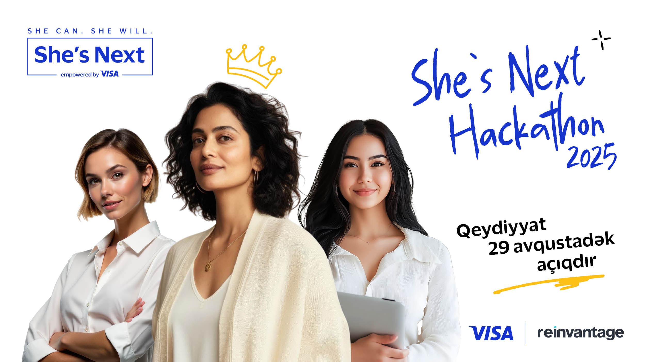 Azərbaycanda qadın sahibkarlar üçün ilk beynəlxalq She’s Next Hakatonuna qeydiyyat artıq açıqdır