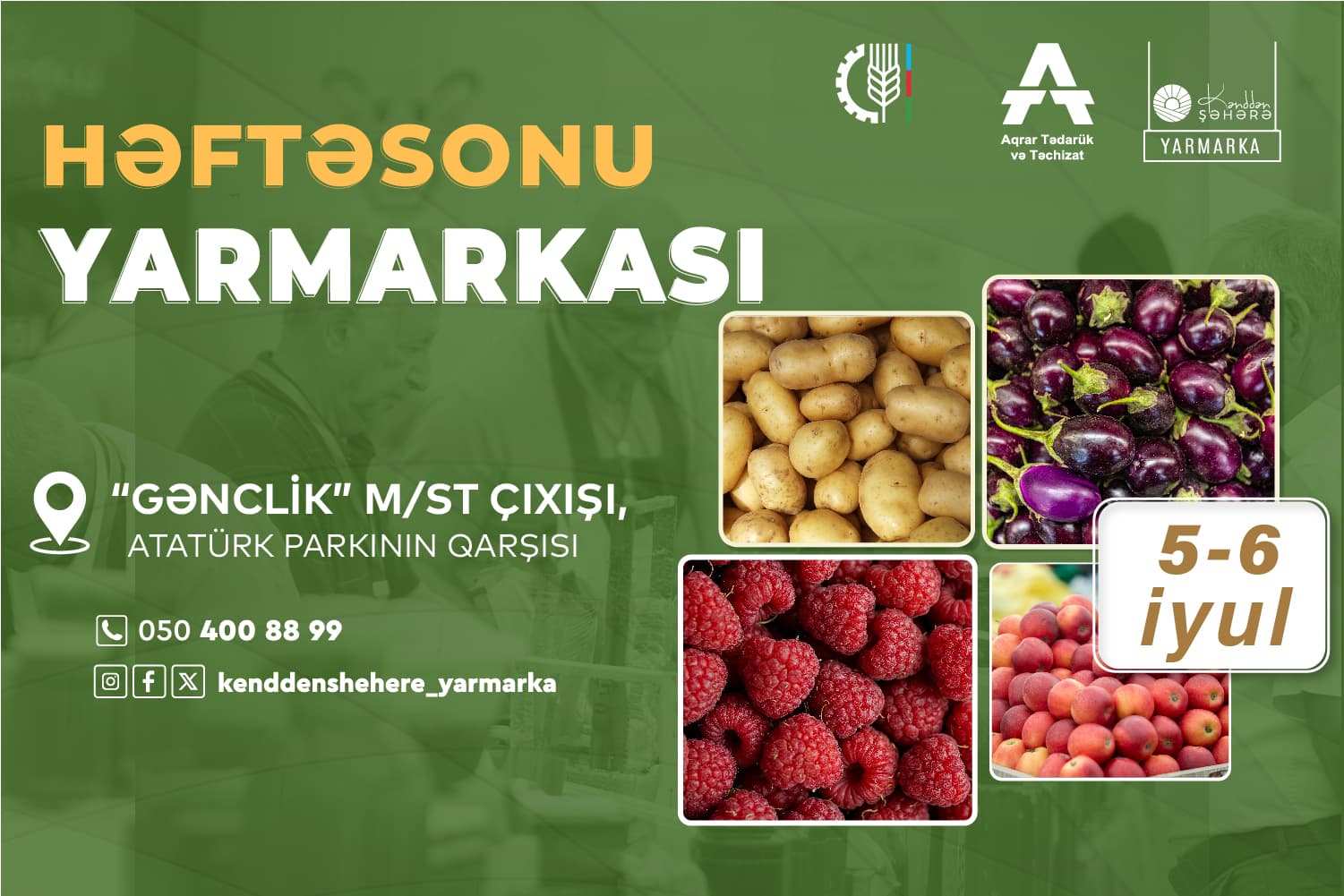 Bakıda növbəti “Kənddən Şəhərə” həftəsonu yarmarkası təşkil olunacaq
