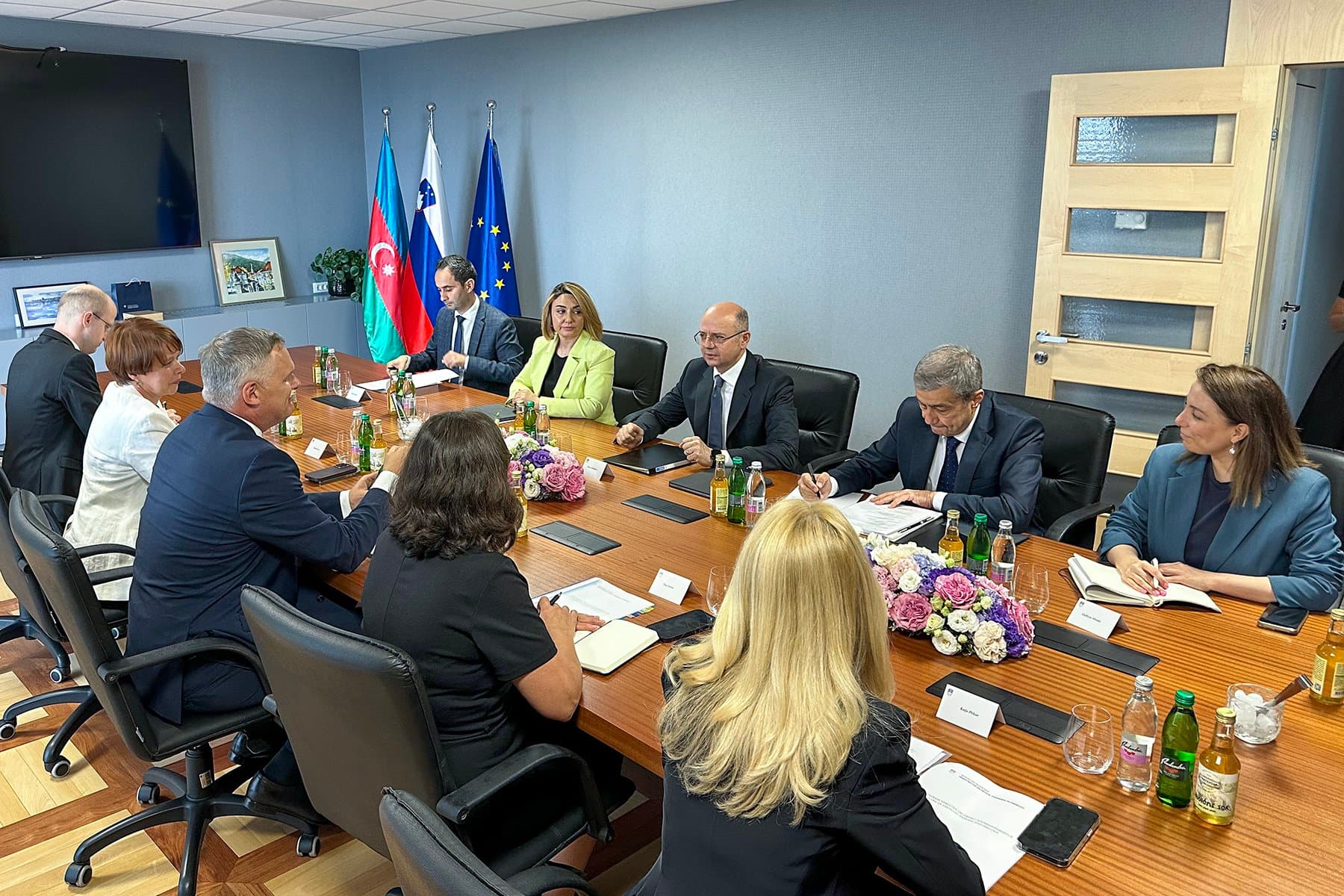 Azərbaycanın Sloveniyaya qaz tədarükünün artırılması müzakirə edilib