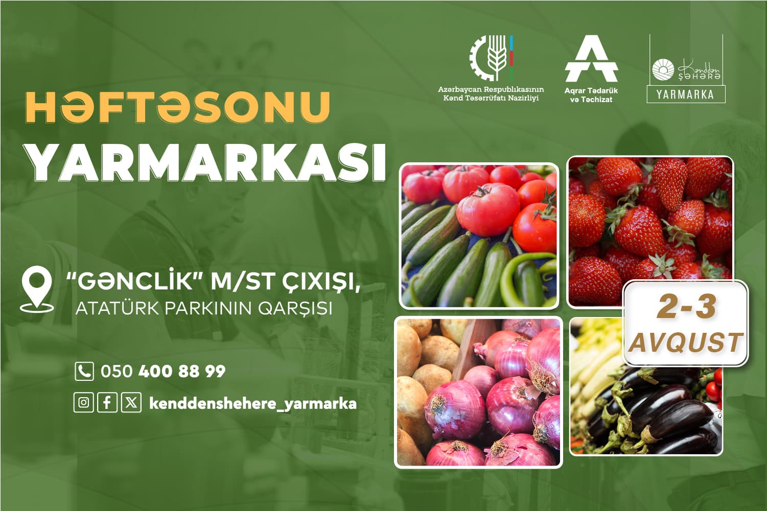 Bakıda növbəti “Kənddən Şəhərə” yarmarkası təşkil olunacaq
