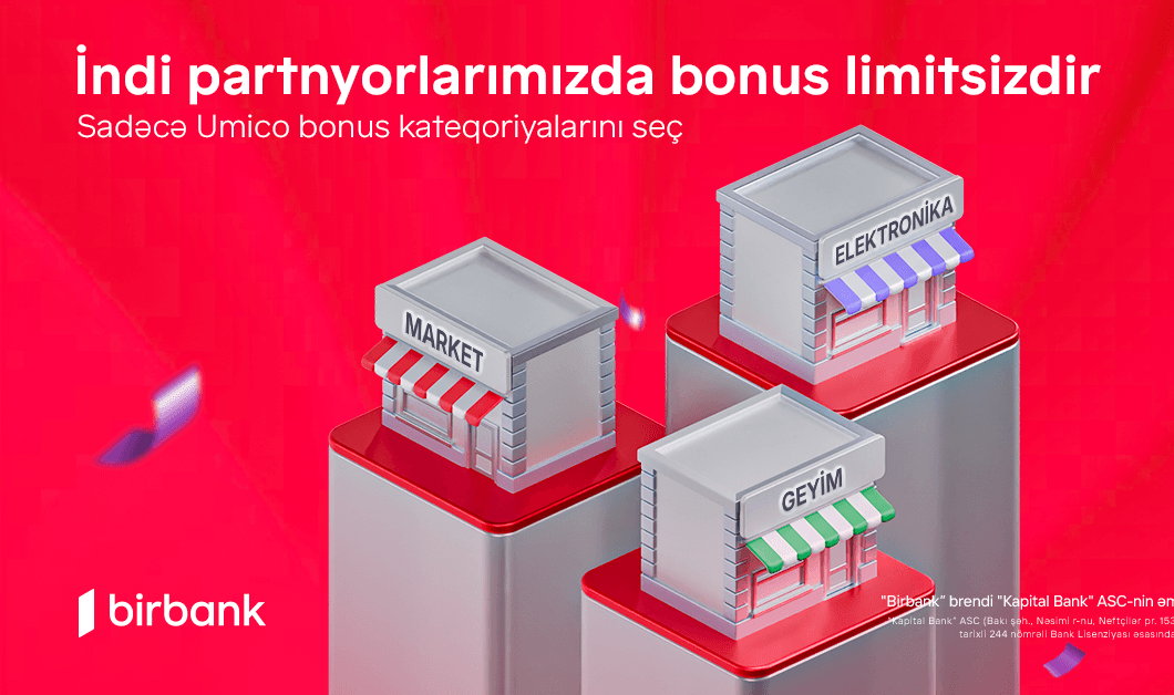 Birbank kartları-nda yeni dövr: limitsiz bonuslar ilə daha çox qazanmaq imkanı