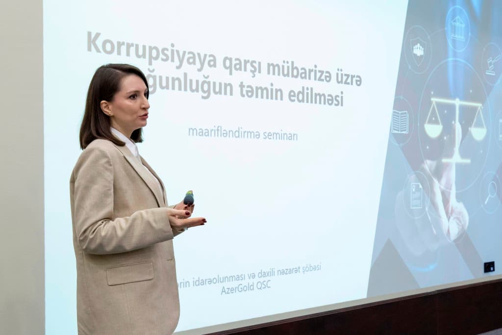 “AzerGold” QSC-də korrupsiyaya qarşı mübarizə üzrə maarifləndirmə seminarı keçirilib
