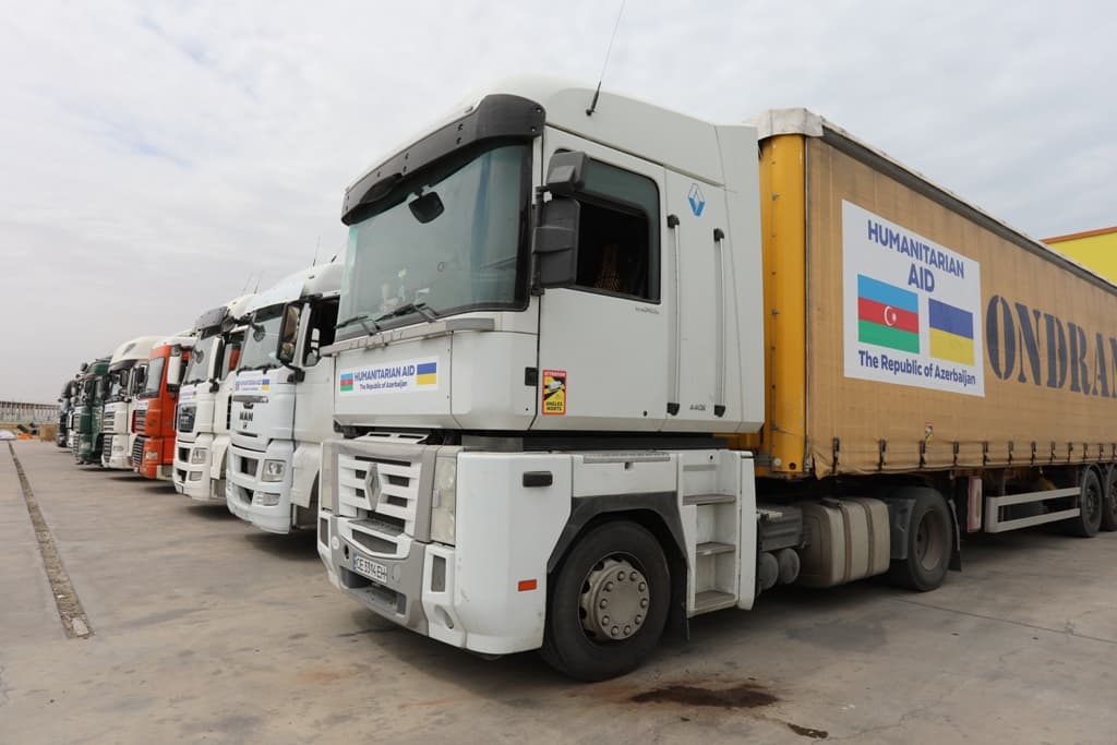 Azərbaycan Ukraynaya humanitar yardım çərçivəsində elektrik avadanlıqlarını göndərib