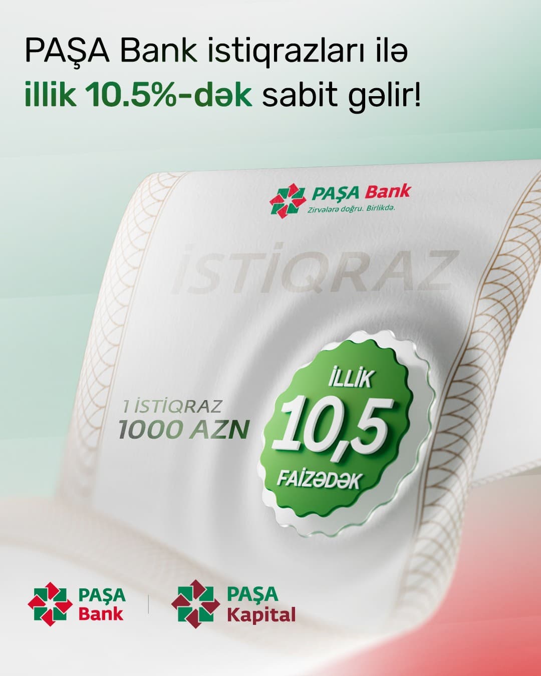 "PAŞA Bank" istiqraz buraxılışının yerləşdirilməsinə başlayır