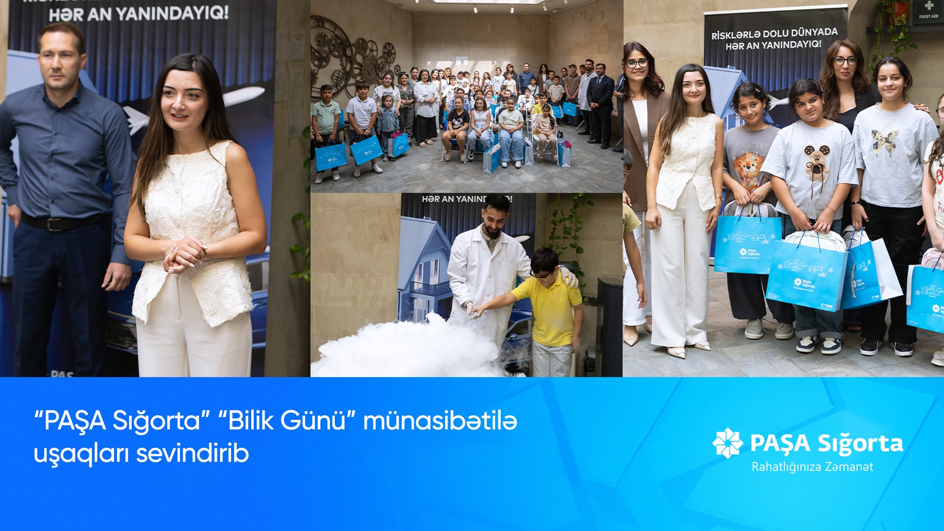 PAŞA Sığorta “Bilik Günü” münasibətilə aztəminatlı ailələrin uşaqlarını sevindirib