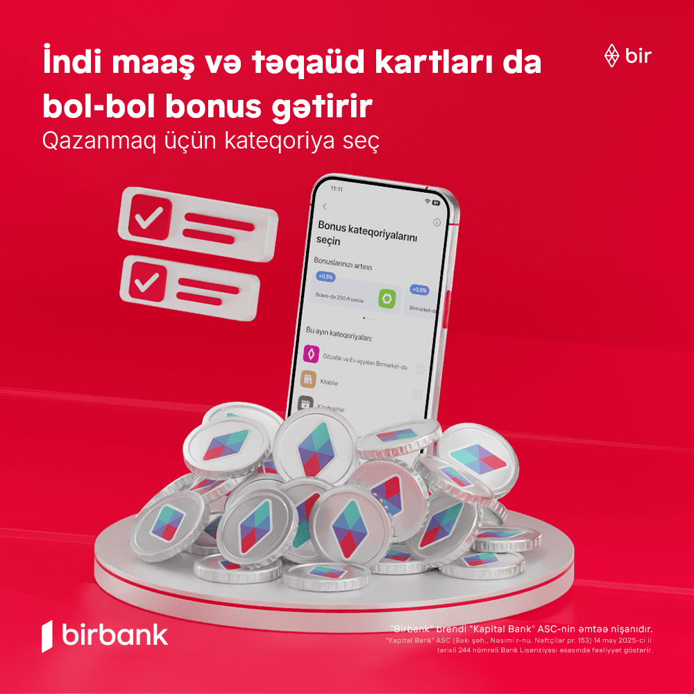 Əməkhaqqı və təqaüd kartlarında bonuslar dövrü başlayır