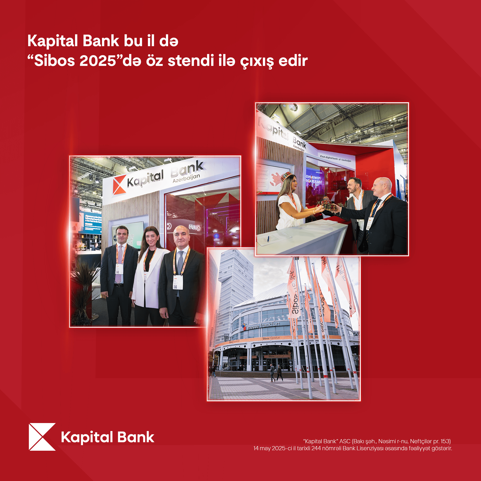 Kapital Bank bu il də “Sibos 2025”də öz stendi ilə çıxış edir: beynəlxalq görüşlərə start verilib