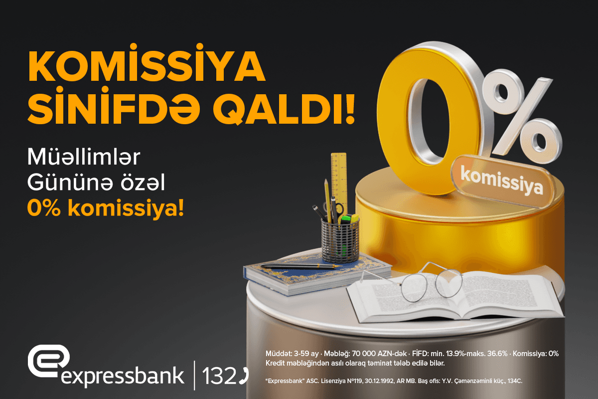 Müəllimlər üçün KOMİSSİYASIZ KREDİT