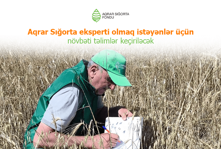 Aqrar sığorta eksperti olmaq istəyənlər üçün növbəti təlimlər keçiriləcək