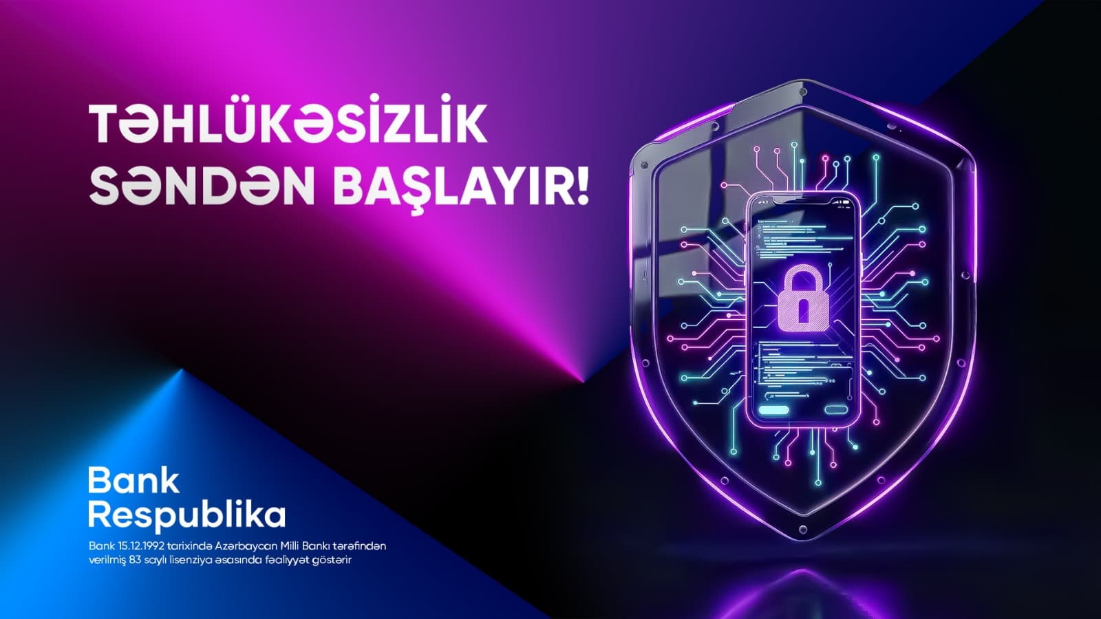 Bank Respublika müştəriləri onlayn təhlükələrə qarşı ayıq olmağa çağırır!