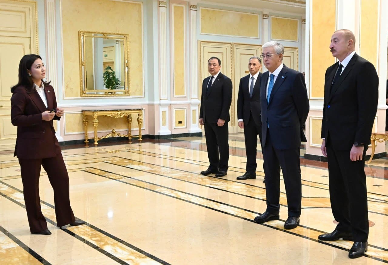 Kasım-Jomart Tokayev və İlham Əliyevə “Orta Dəhlizin İnkişafı” layihəsi təqdim edilib