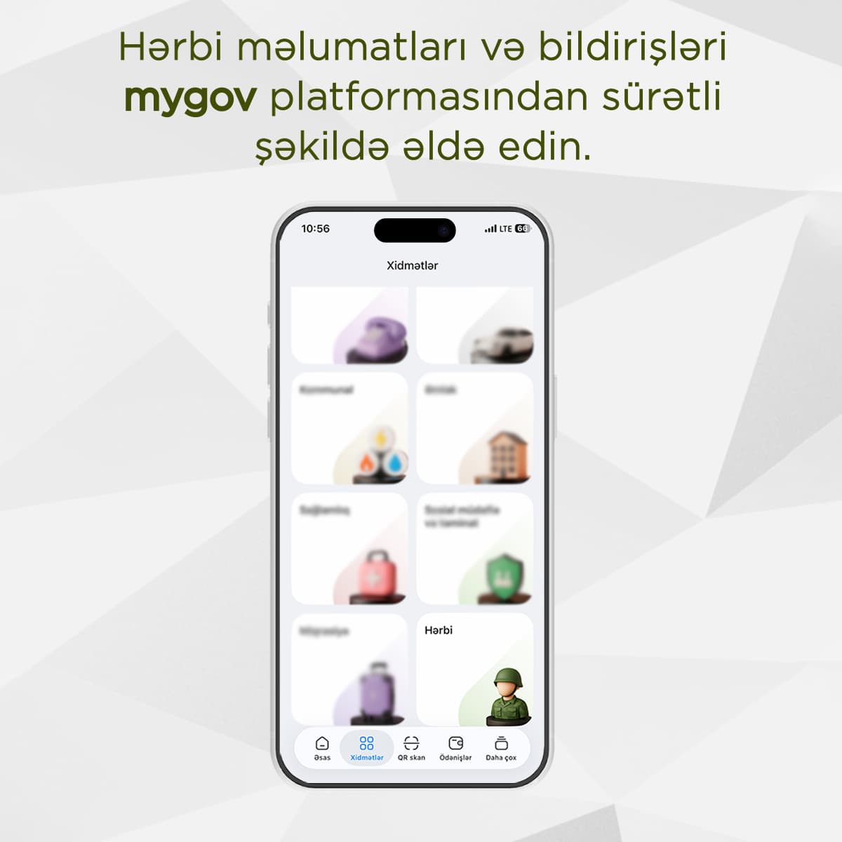 Hərbi məlumatları və bildirişləri “mygov”dan əldə etmək daha rahatdır