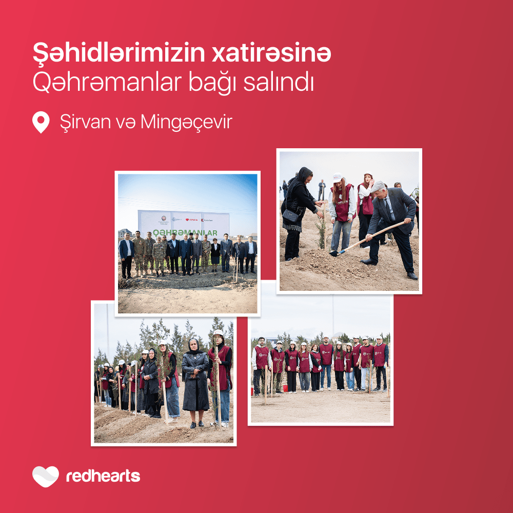 “Qəhrəmanlar bağı” layihəsi: Şəhidlərin xatirəsinə 543 ağac əkildi