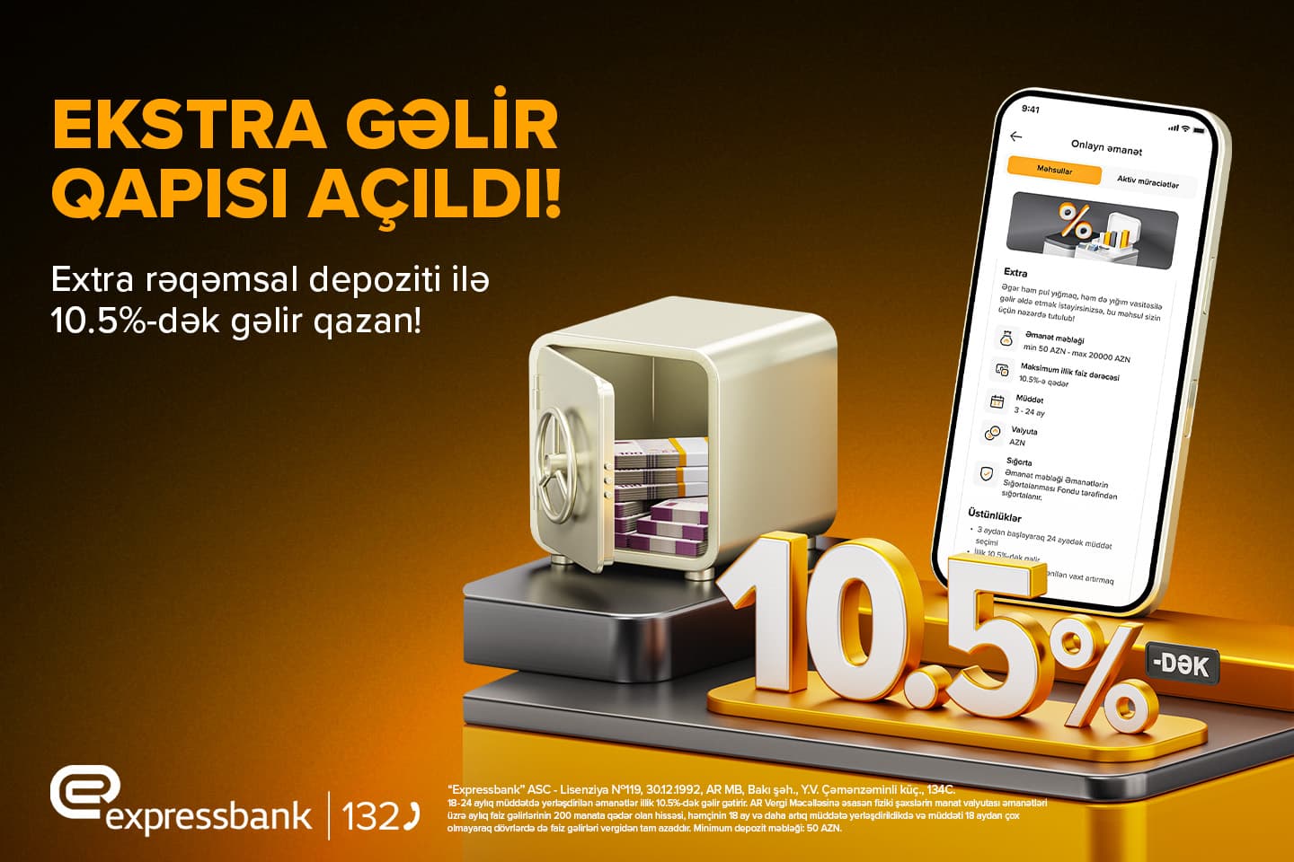 Expressbank “Extra” rəqəmsal depozit məhsulunu istifadəyə verdi