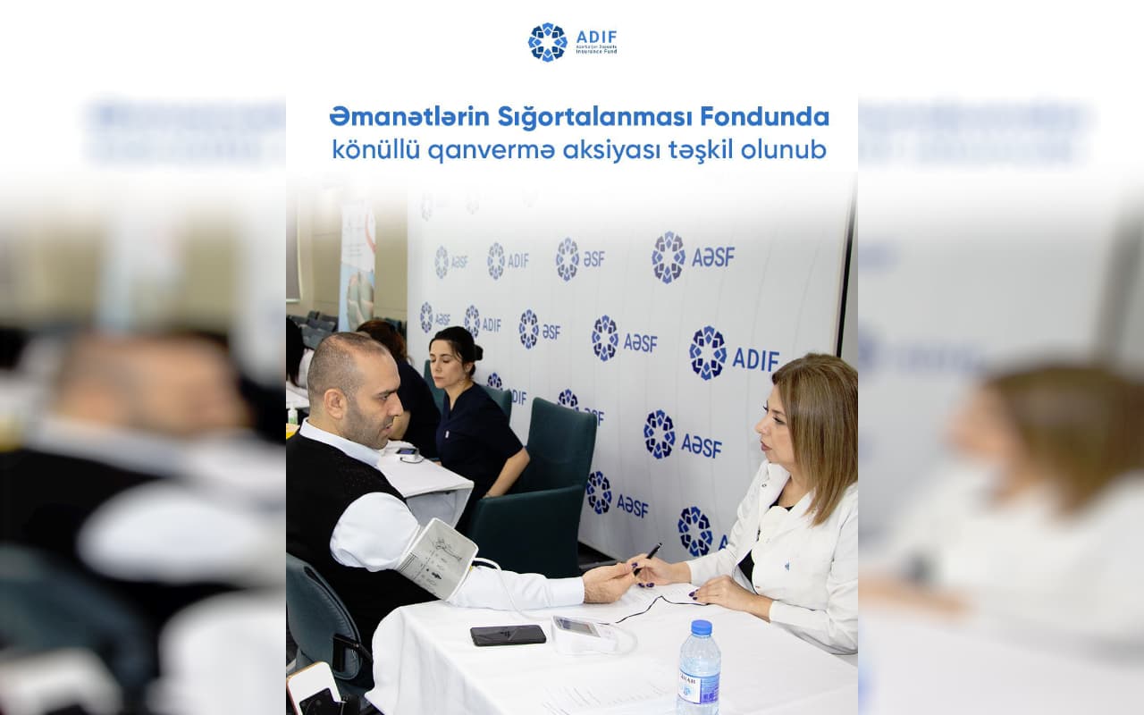 Əmanətlərin Sığortalanması Fondunda könüllü qanvermə aksiyası təşkil olunub