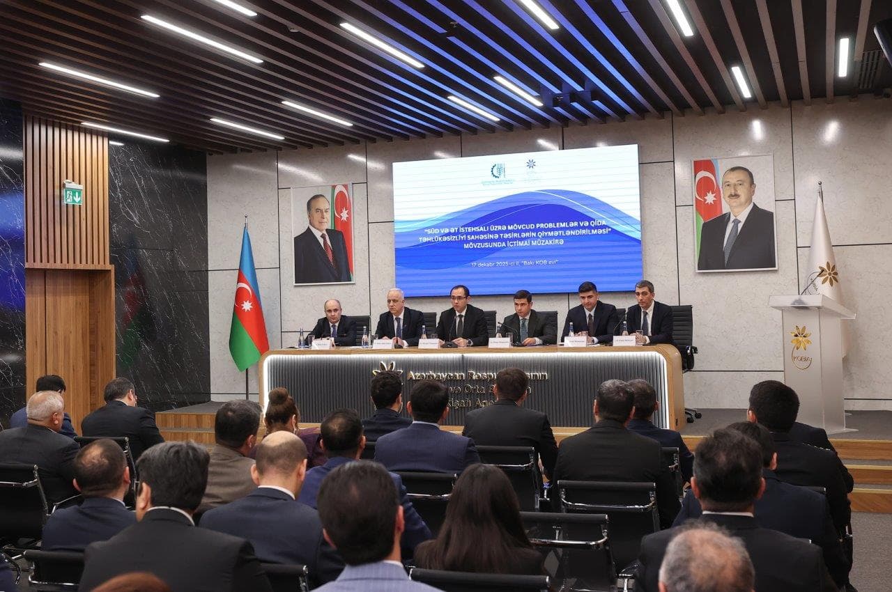 KOBİA-da süd və ət istehsalı və qida təhlükəsizliyi mövzusunda müzakirə keçirildi