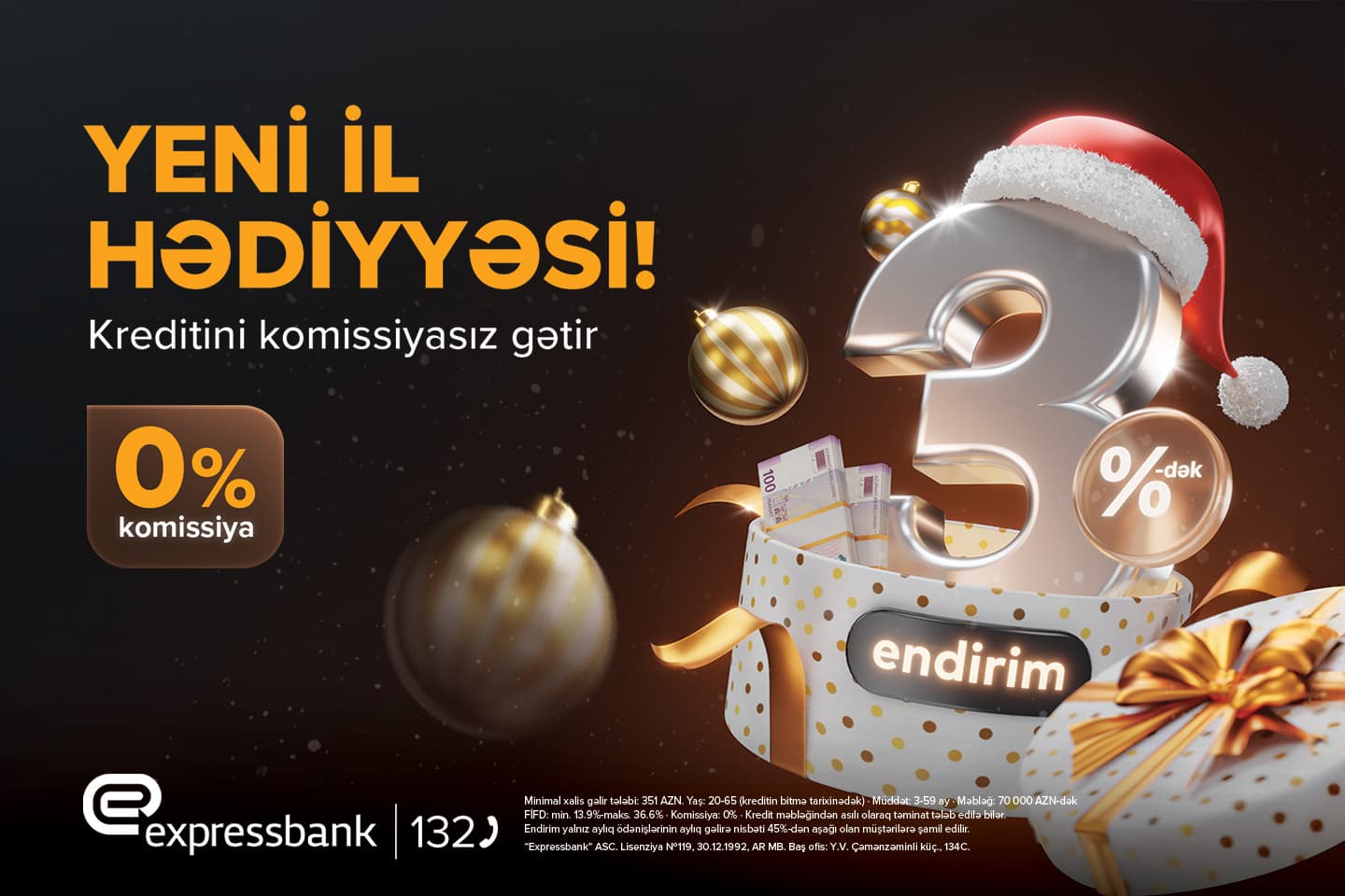 İlin son ENDİRİMLİ KREDİT TƏKLİFİ!