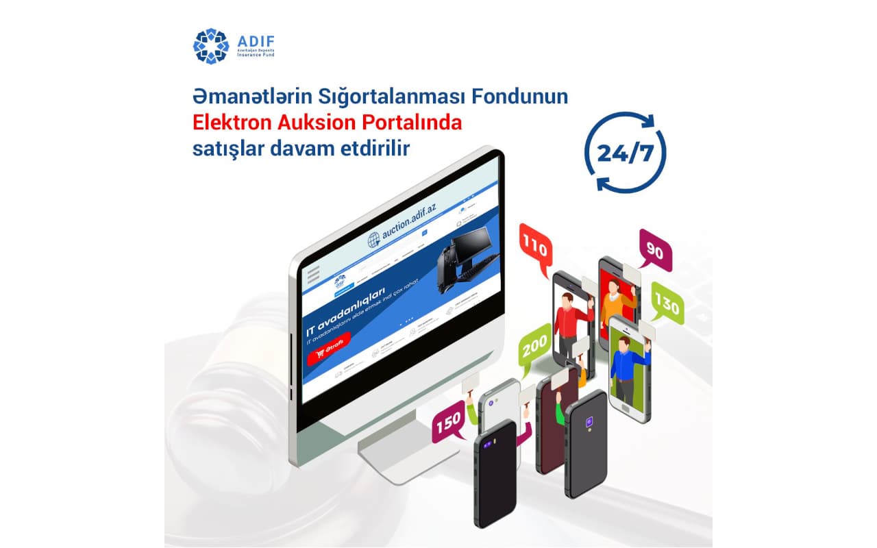 Əmanətlərin Sığortalanması Fondunun Elektron Auksion Portalında satışlar davam etdirilir