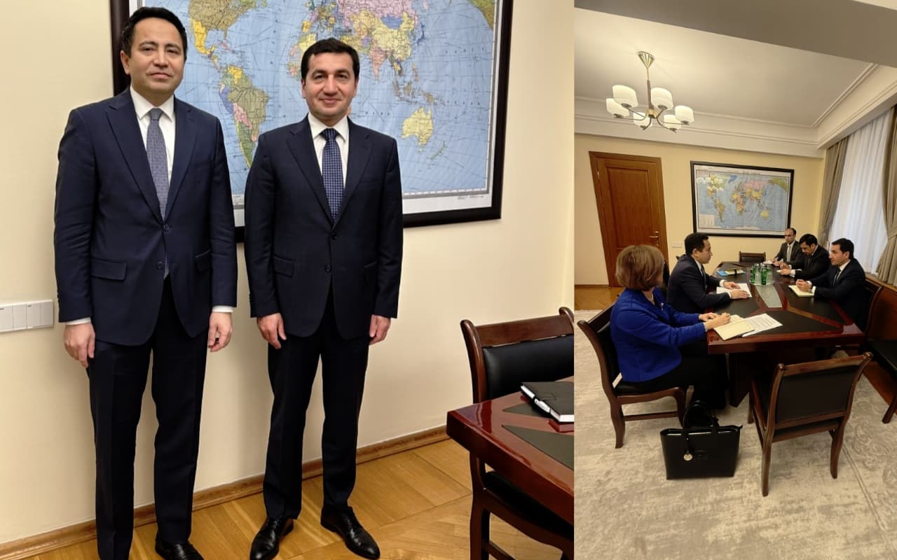 Qazaxıstan Səfiri və Azərbaycan Prezidentinin Köməkçisi ikitərəfli əməkdaşlığı müzakirə ediblər