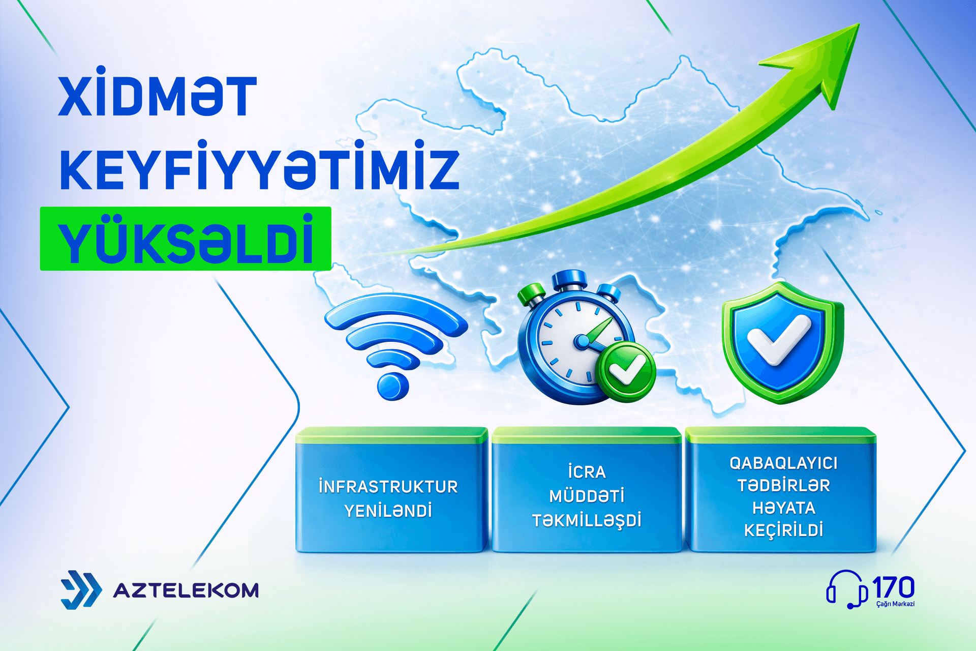 Xidmət keyfiyyəti göstəricilərində müsbət nəticələr müşahidə olunur
