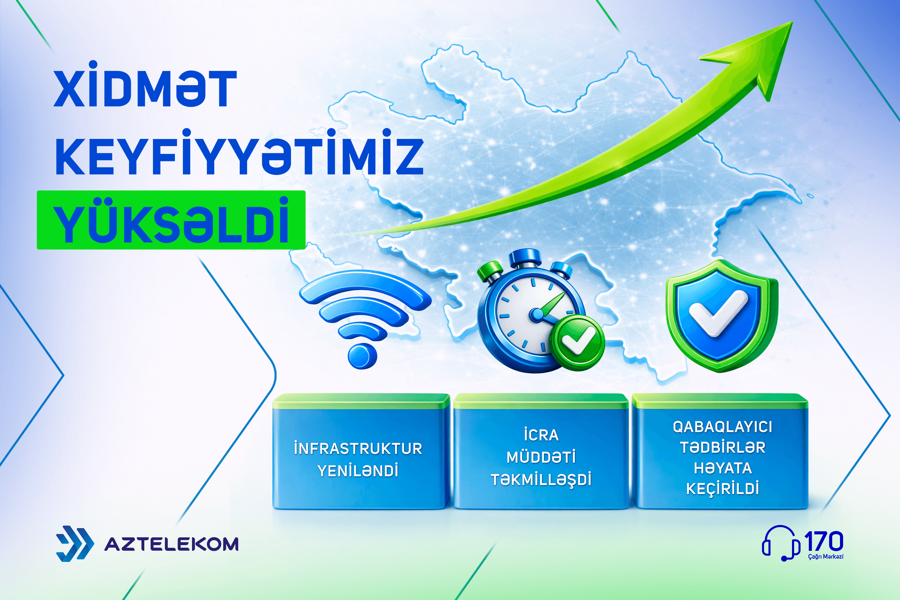 Xidmət keyfiyyəti göstəricilərində müsbət nəticələr müşahidə olunur